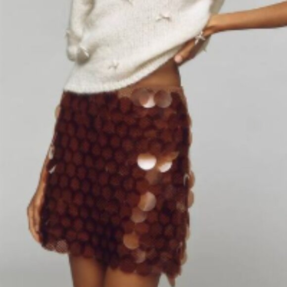 Brand New Maeve Sequin Mini Skirt - Picture 5 of 5